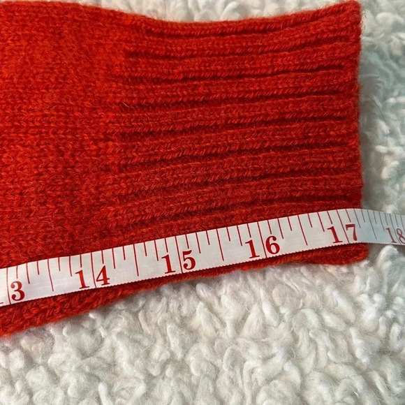 Hunt club woman Shetland Wool sweater. Burnt orange Crew next pull over size L - Picture 16 of 17